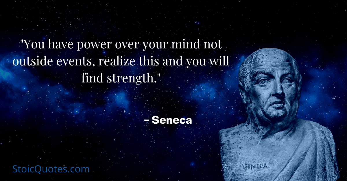 seneca bust with quote on anxiety