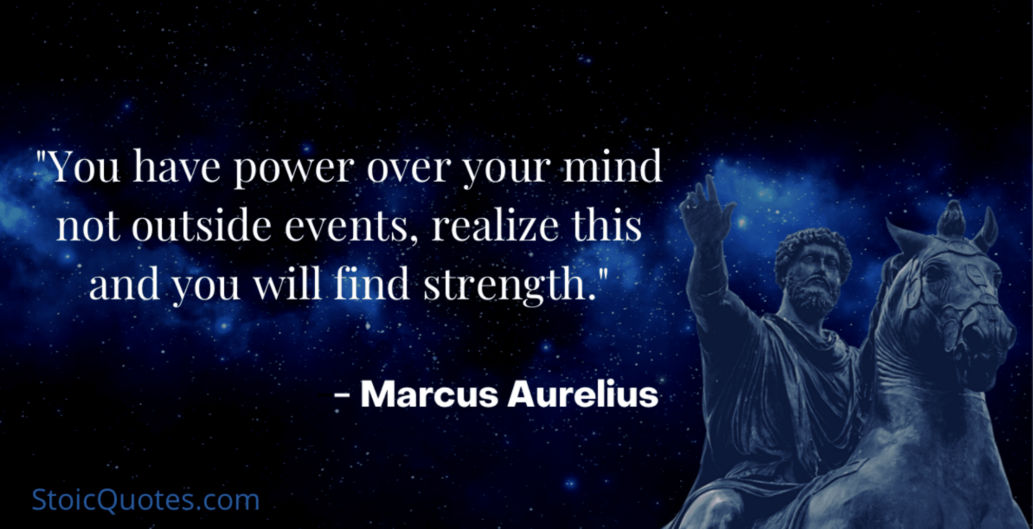 marcus aurelius image and quote on control