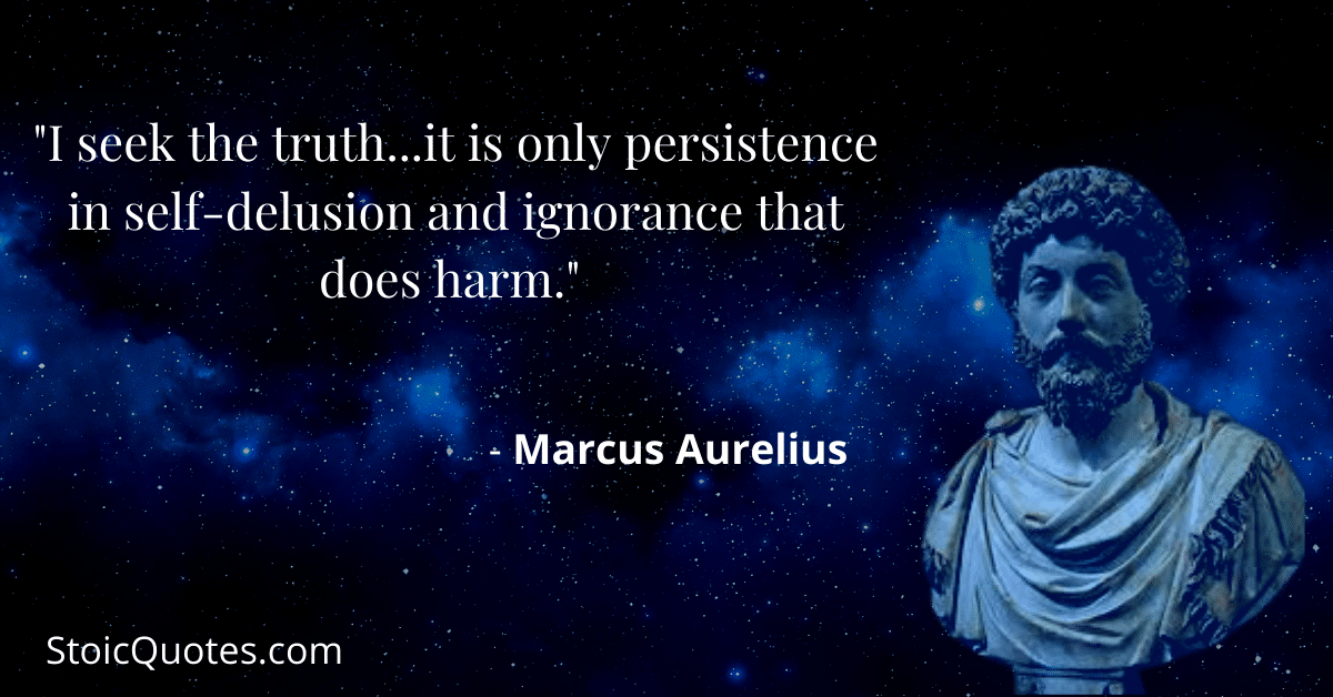 marcus aurelius image and quote on truth