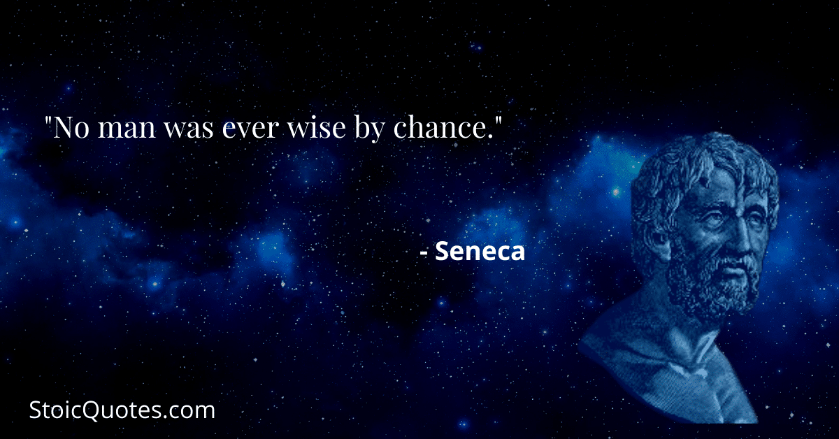 seneca image and quote on wisdom