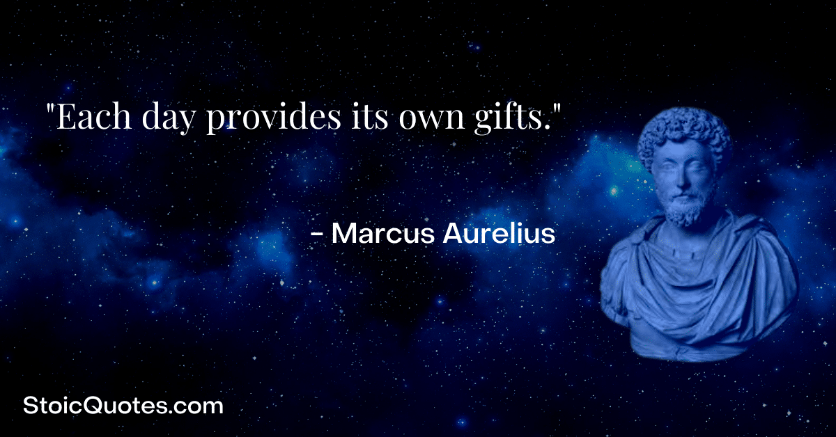 Marcus Aurelius stoic quote on gratitude