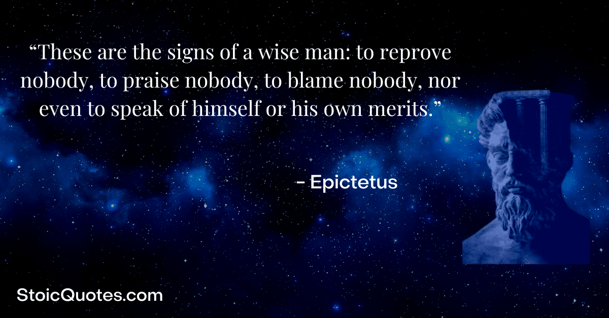 epictetus image and quote about wisdom