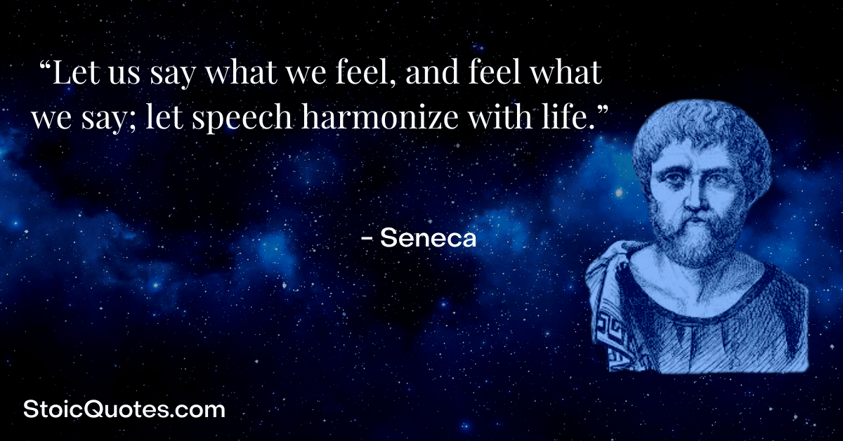 seneca image and quote about speech