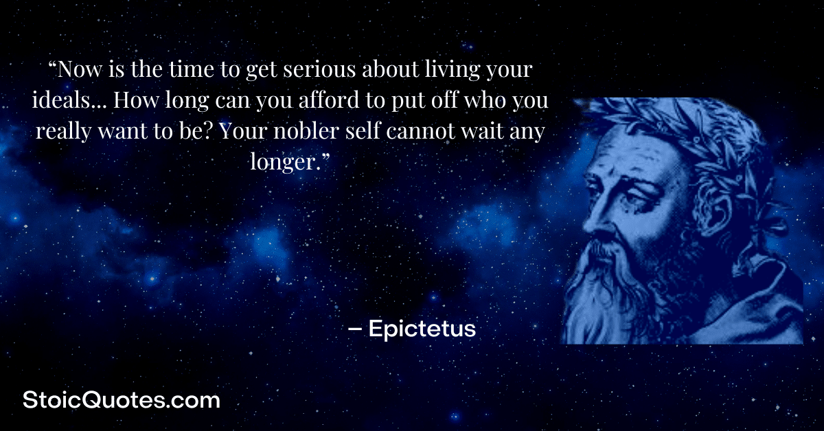 epictetus image and stoic quote