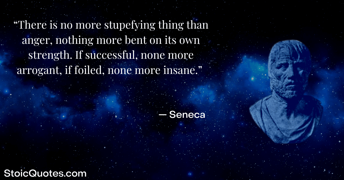 seneca image and quote about anger