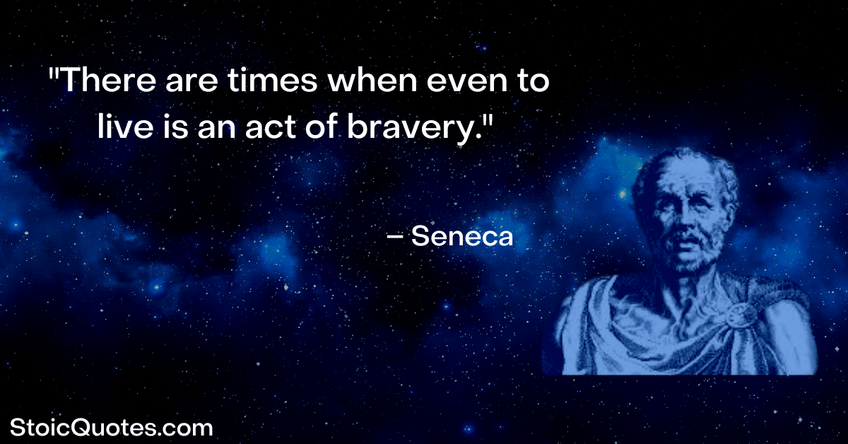 seneca image and quote about sickness