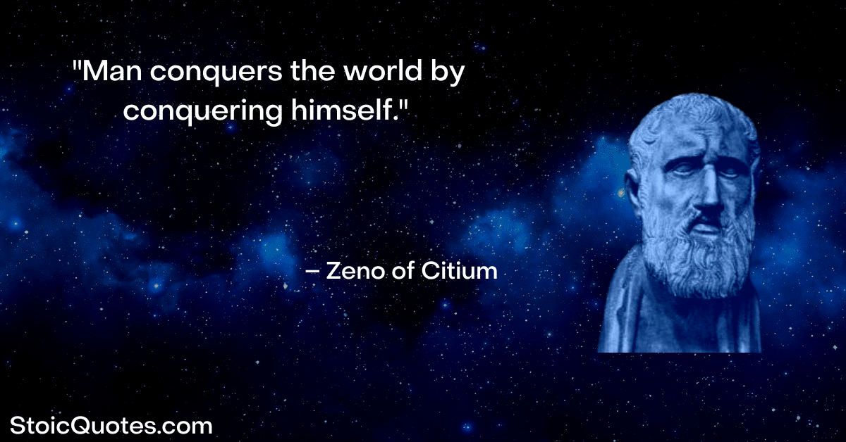 zeno of citium image and quote about self control