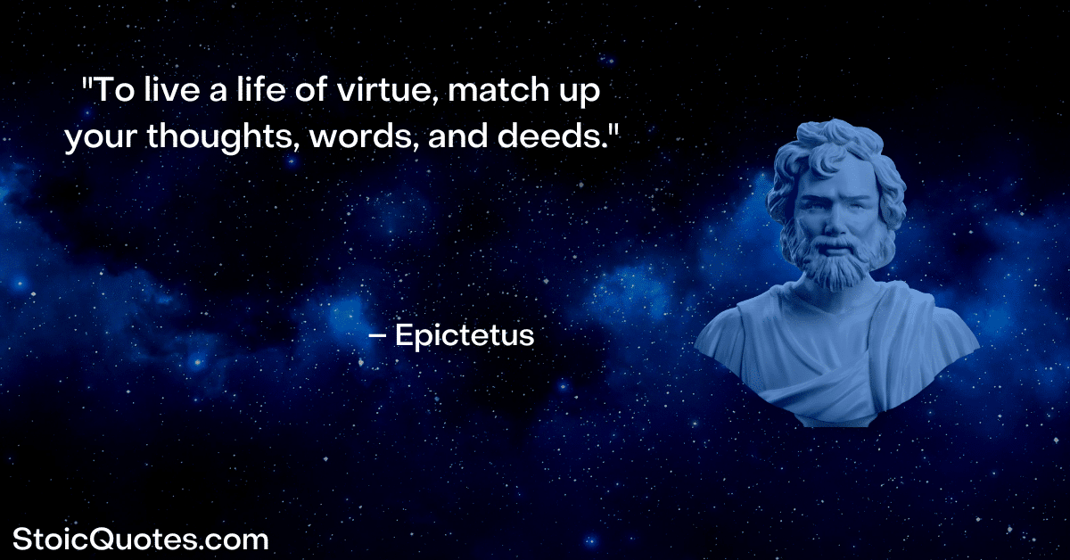 epictetus stoic quote on being good