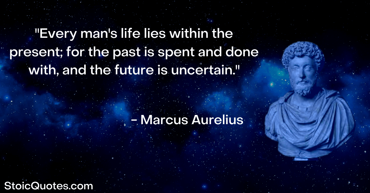 marcus aurelius quote about the past future and present