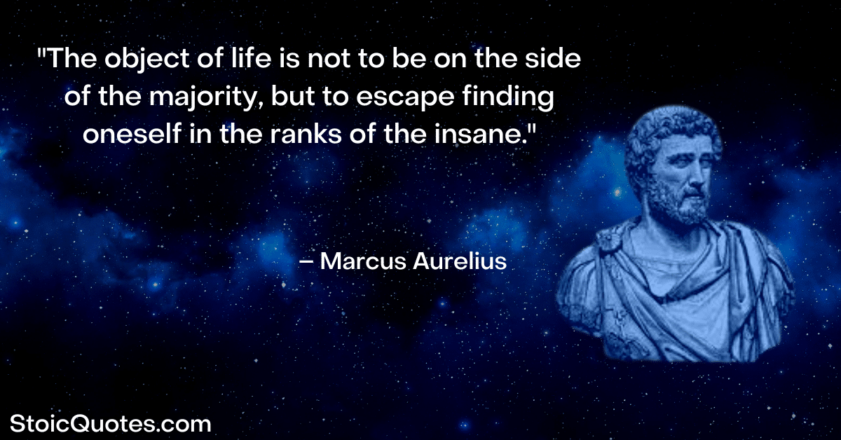 marcus aurelius image and quote about life