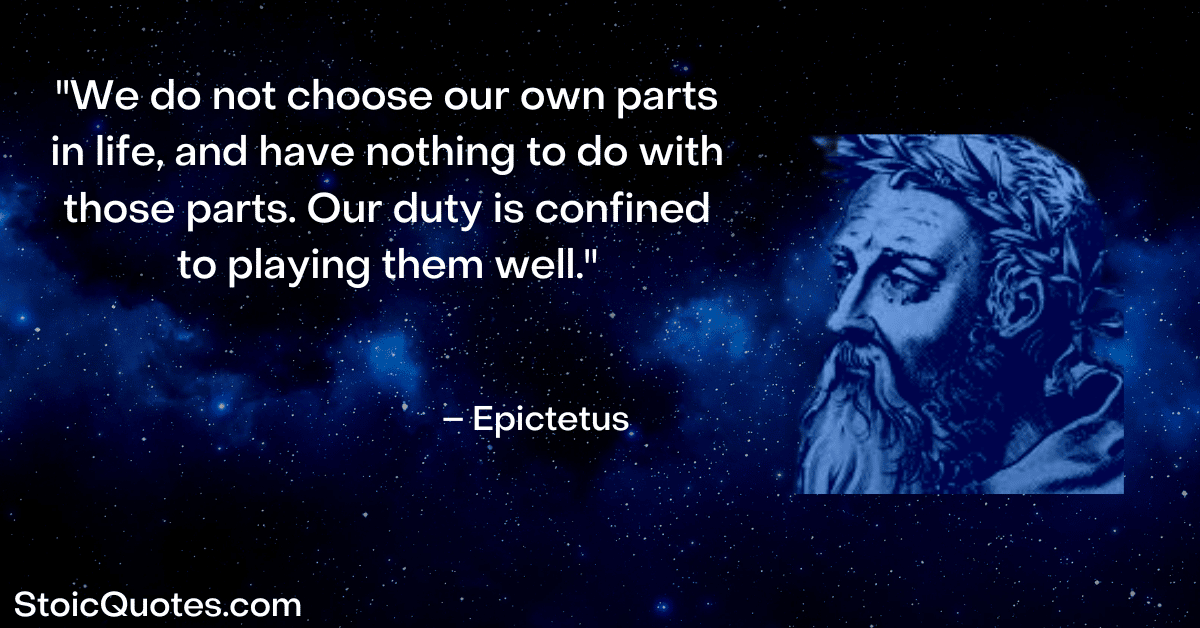 epictetus image and quote about the meaning of life