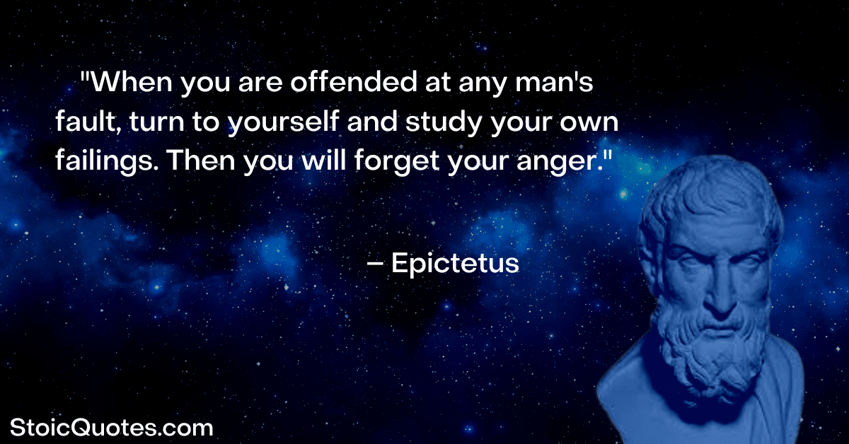 epictetus image and quote about anger and control
