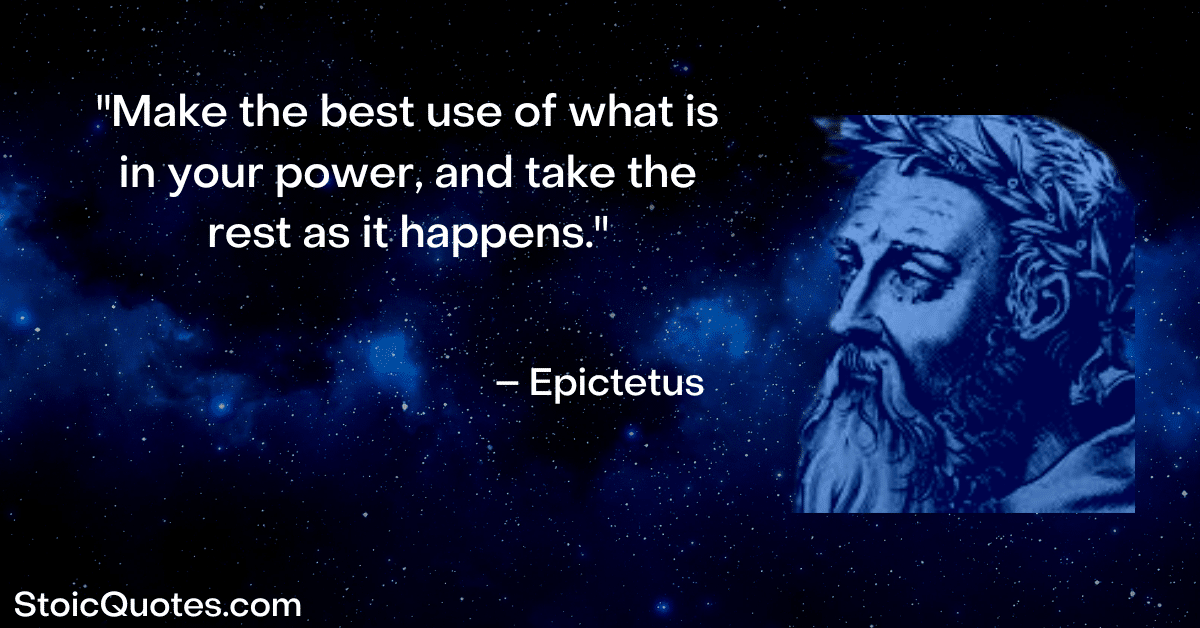 epictetus image and quote about control and fear