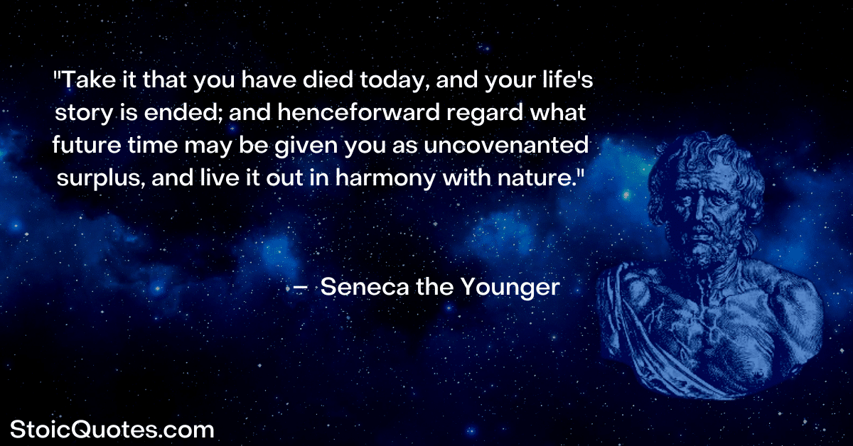 seneca image and quote about How to Plan Your Life