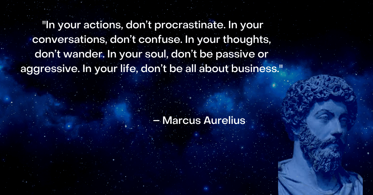 marcus aurelius image and quote about self awareness