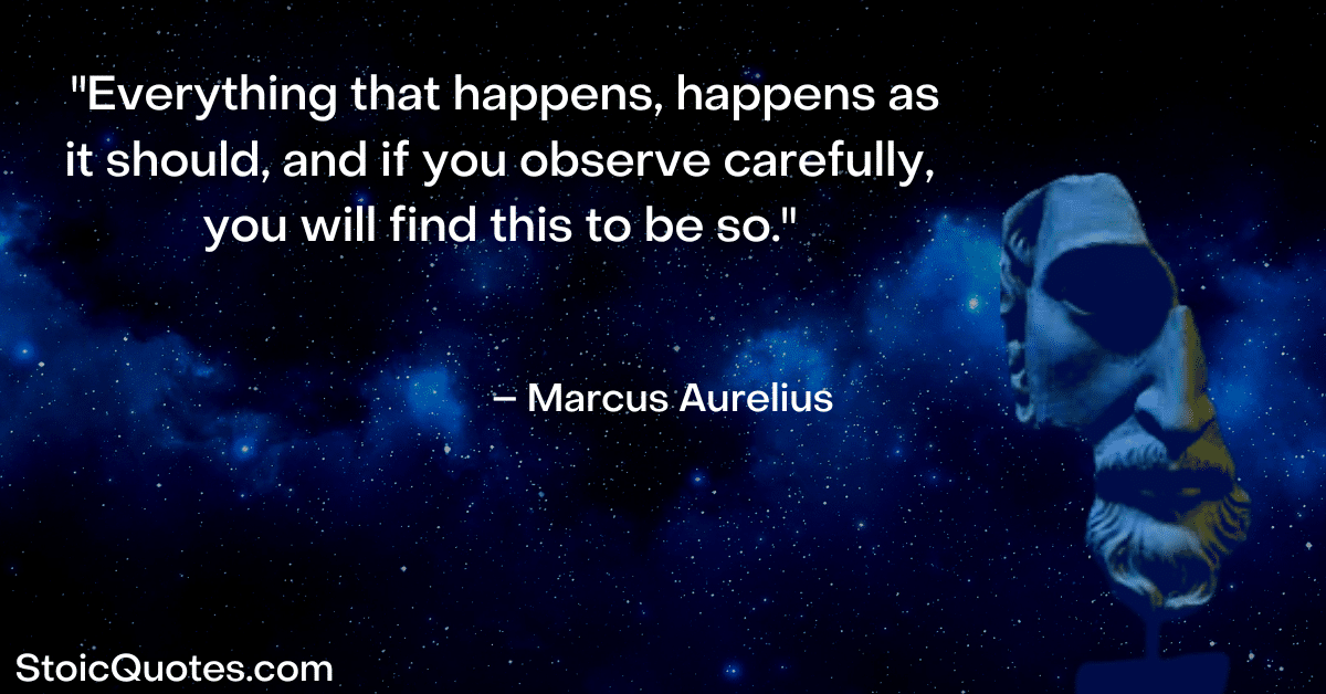 marcus aurelius quote about fate