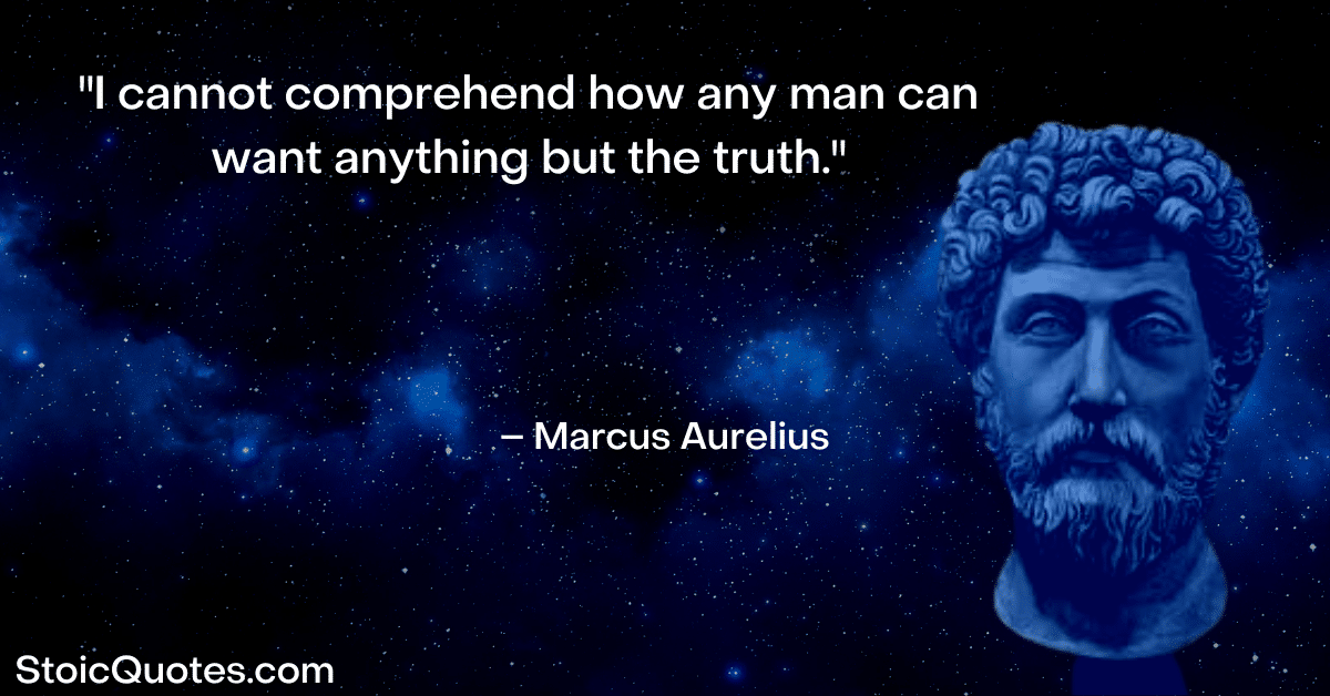 marcus aurelius image and quote about how to stop being a people pleaser and importance of truth
