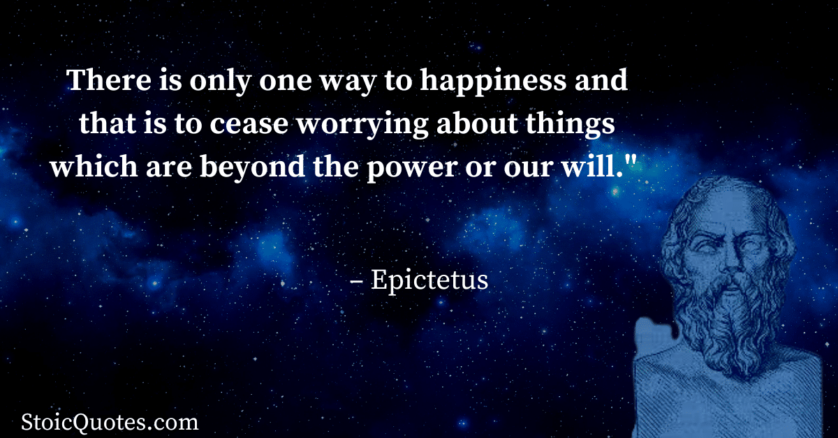 epictetus image and quote about stoic personality