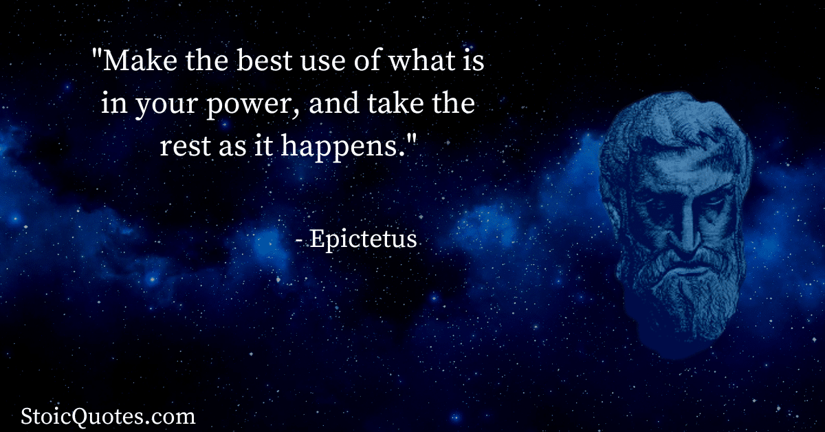 epictetus quote Stoicism vs nihilism