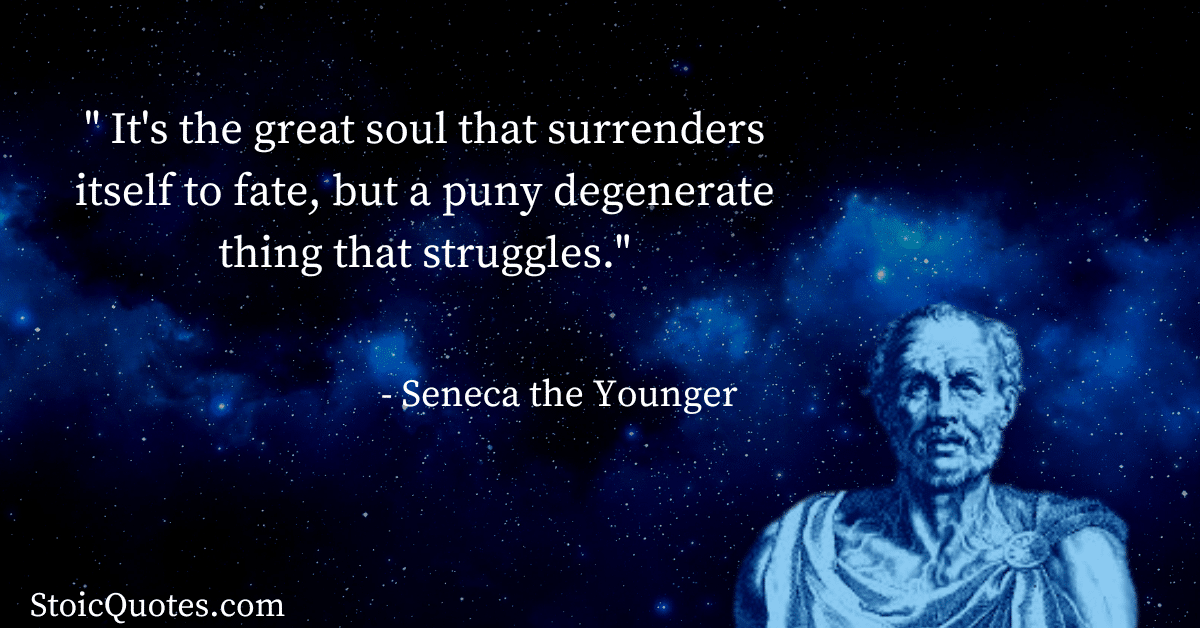 seneca image and quote about stoic mental health