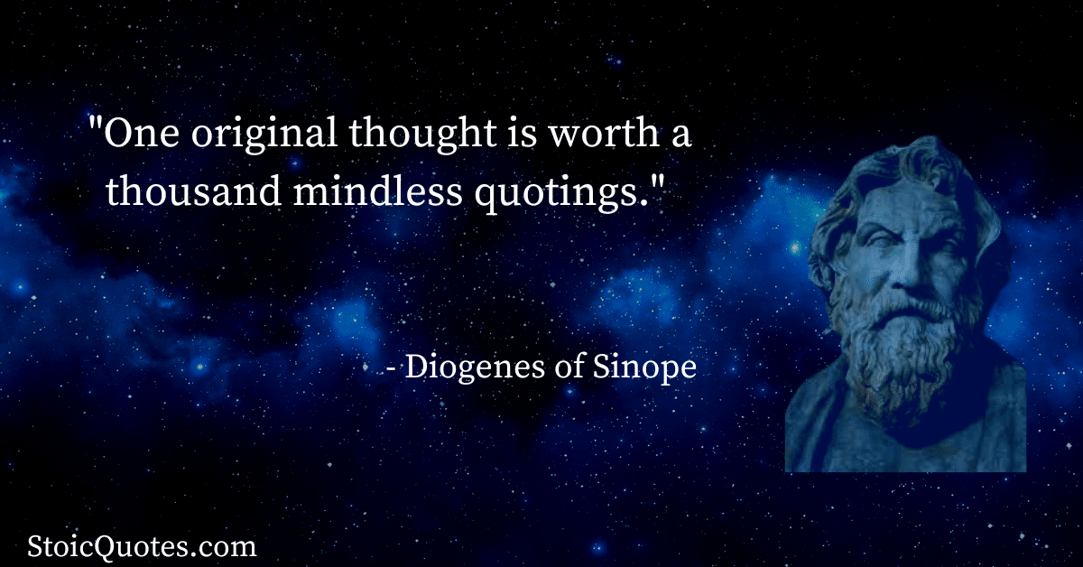 diogenes quote stoicism vs cynicism