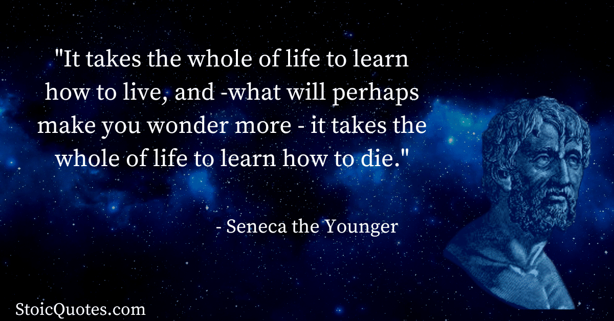 seneca image and quote about stoic mental health