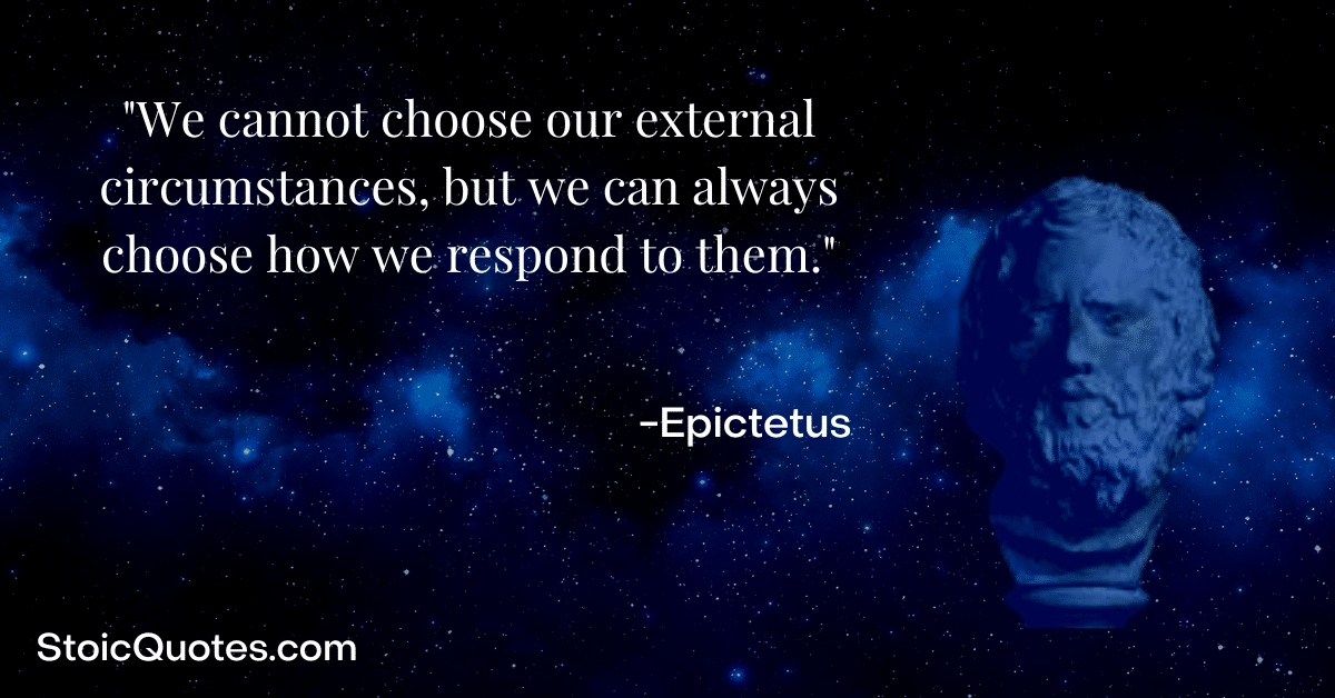 epictetus image and quote about hard times