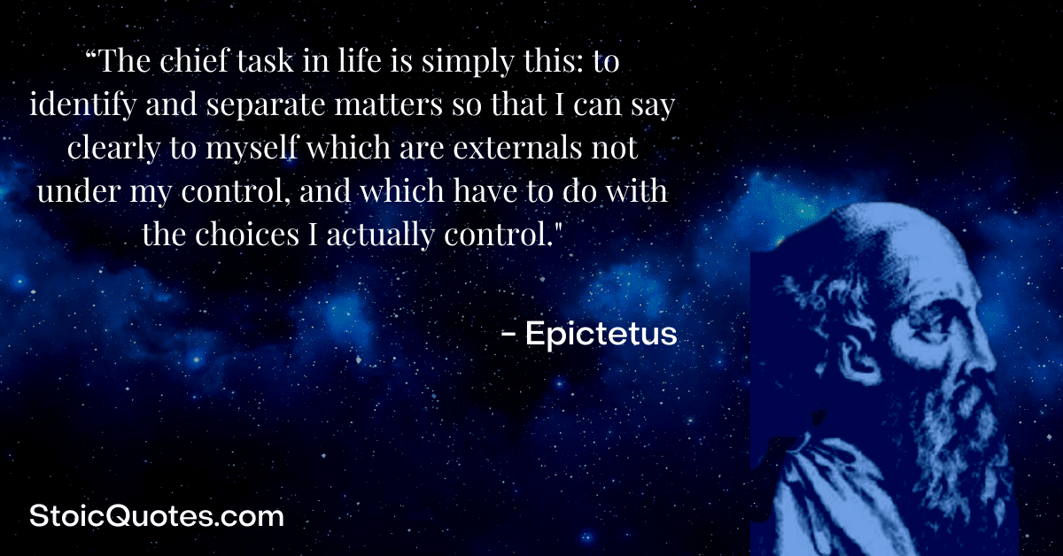 epictetus image and stoic quote