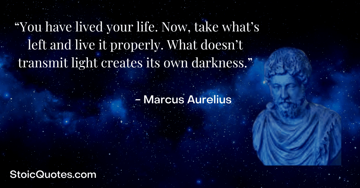 marcus aurelius quote about life and death