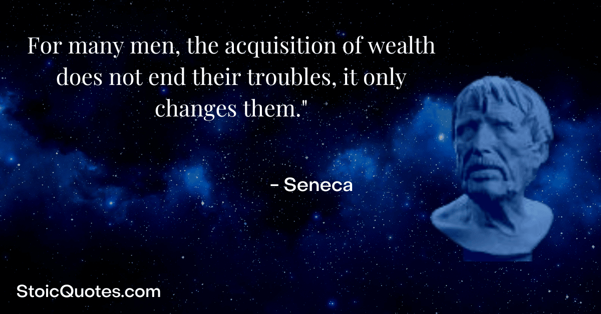 seneca image and stoic quote about wealth
