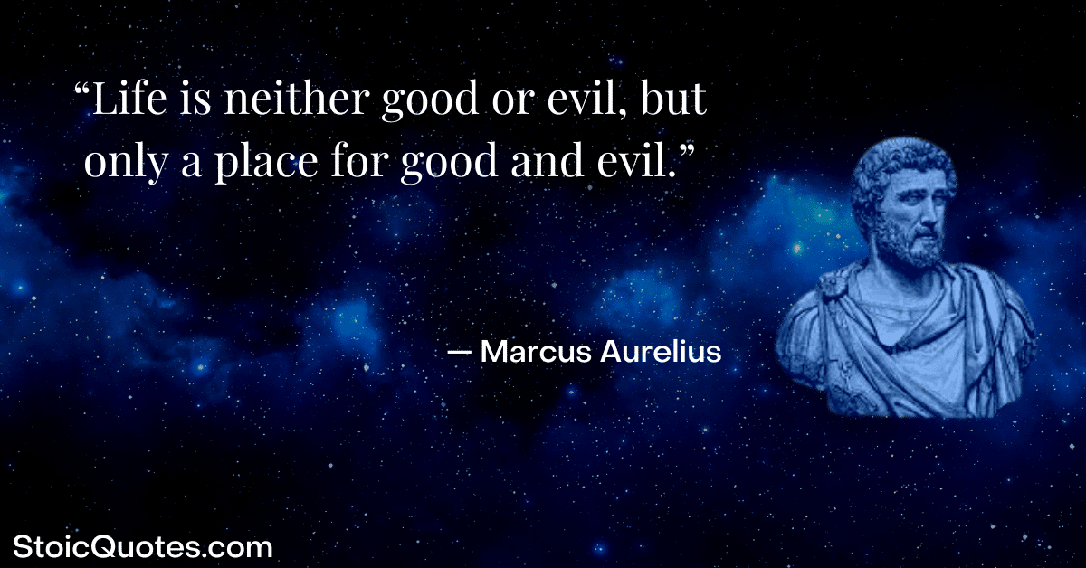 marcus aurelius image and quote about life