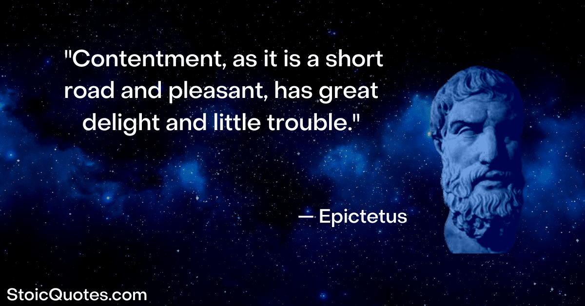 epictetus image and stoic quote about happiness