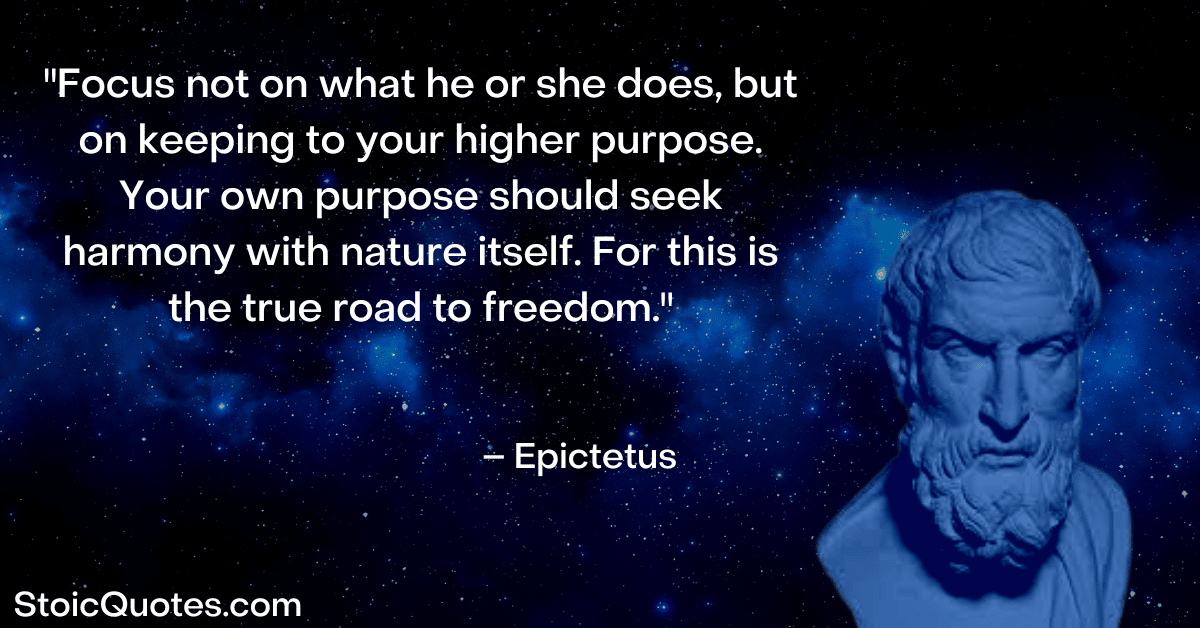 epictetus image and stoic quotes on purpose and the meaning of life