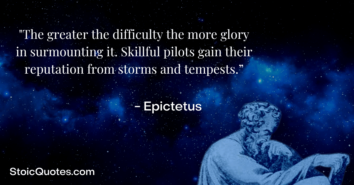 epictetus quote and image about accomplishments