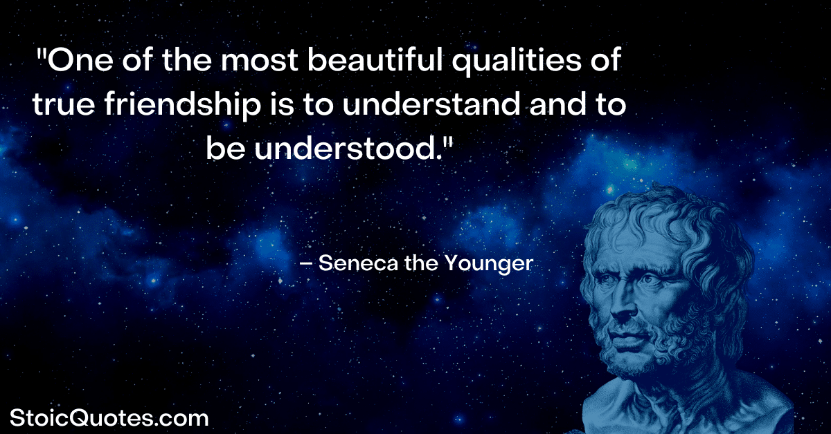seneca the younger image and quote about true friendship