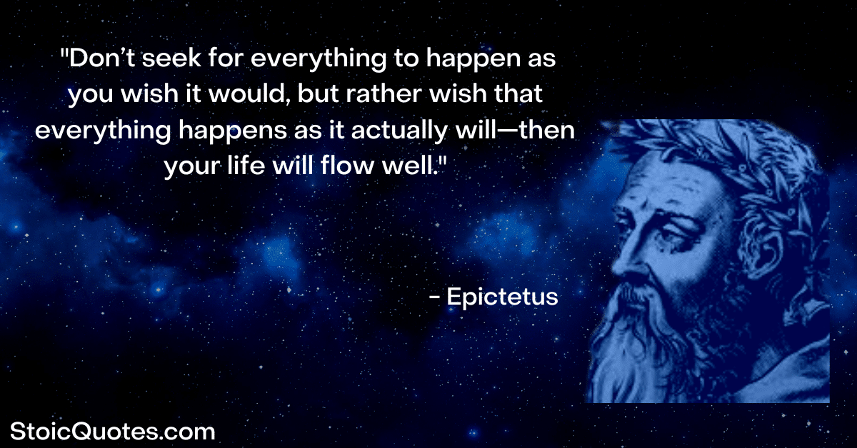 epictetus image and quote about loving fate