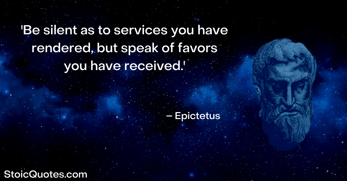 epictetus image and quote about speaking