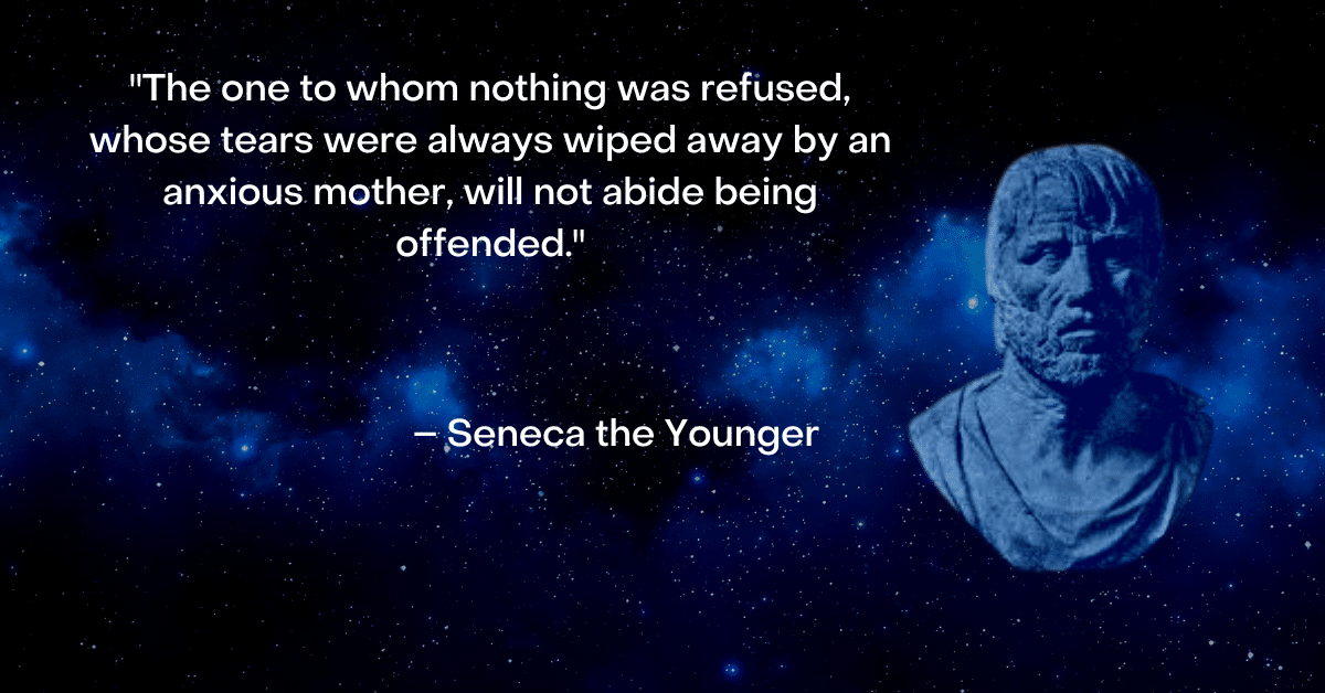 Seneca image and quote about family