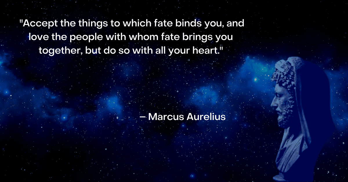 marcus aurelius image and quote about family