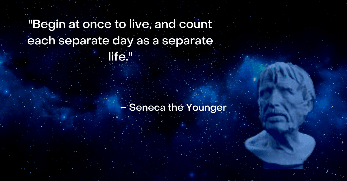 seneca image and quote about shortness of life