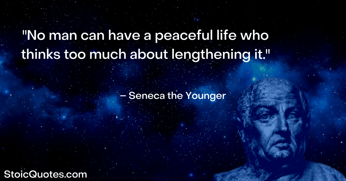 seneca image and quote about life