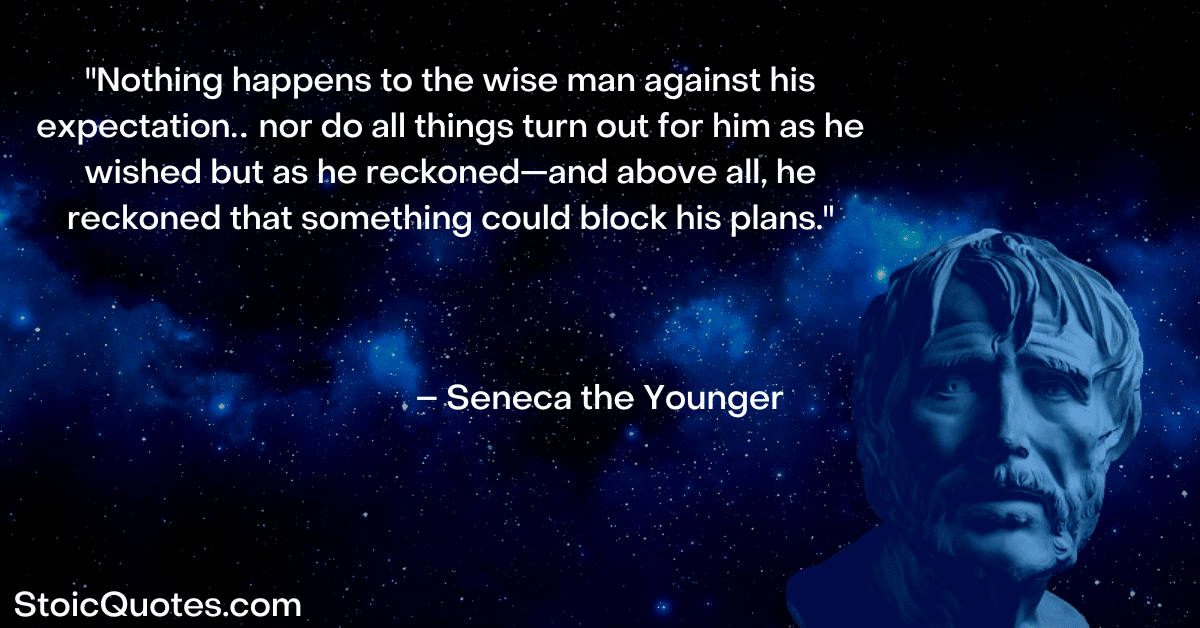 seneca image and quote about wisdom and journaling