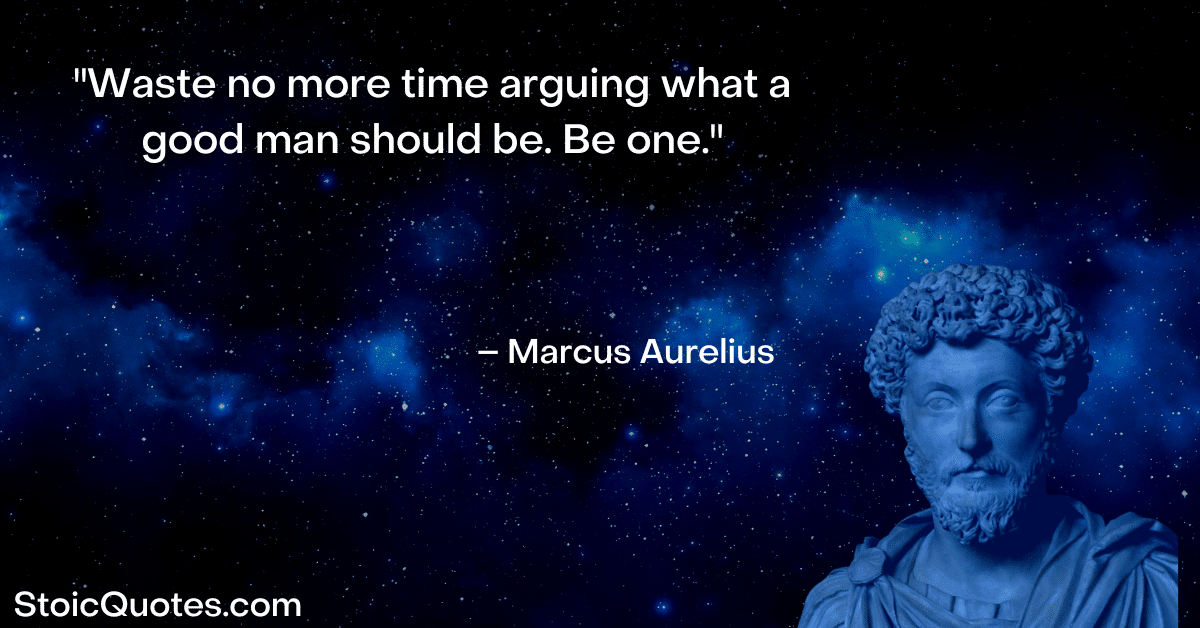 marcus aurelius image and quote about overthinking things