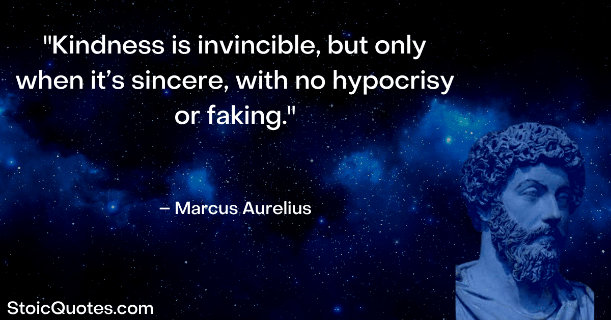 marcus aurelius image and quote about kindness and being a people pleaser