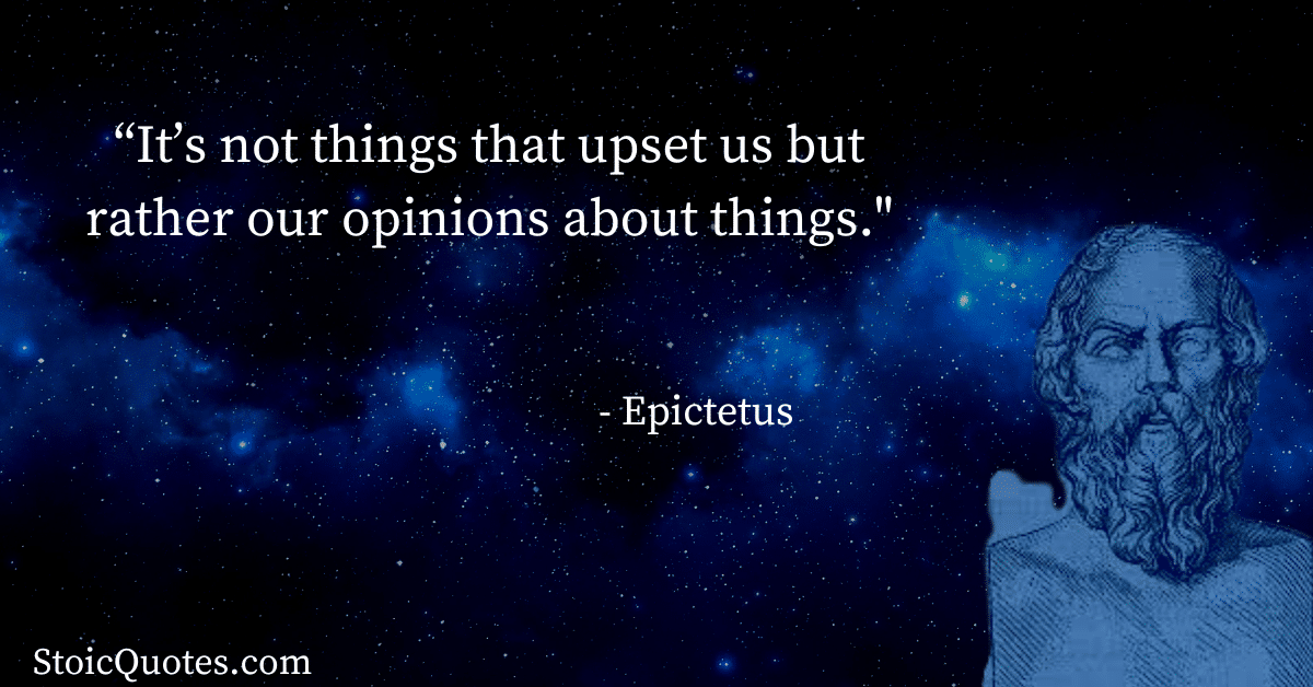 epictetus image and quote cognitive distancing