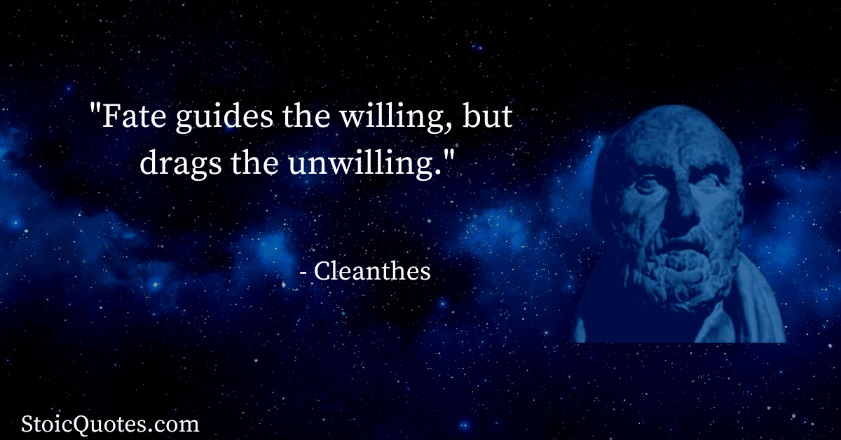 cleanthes quote Stoic poetry an introduction to stoic poems