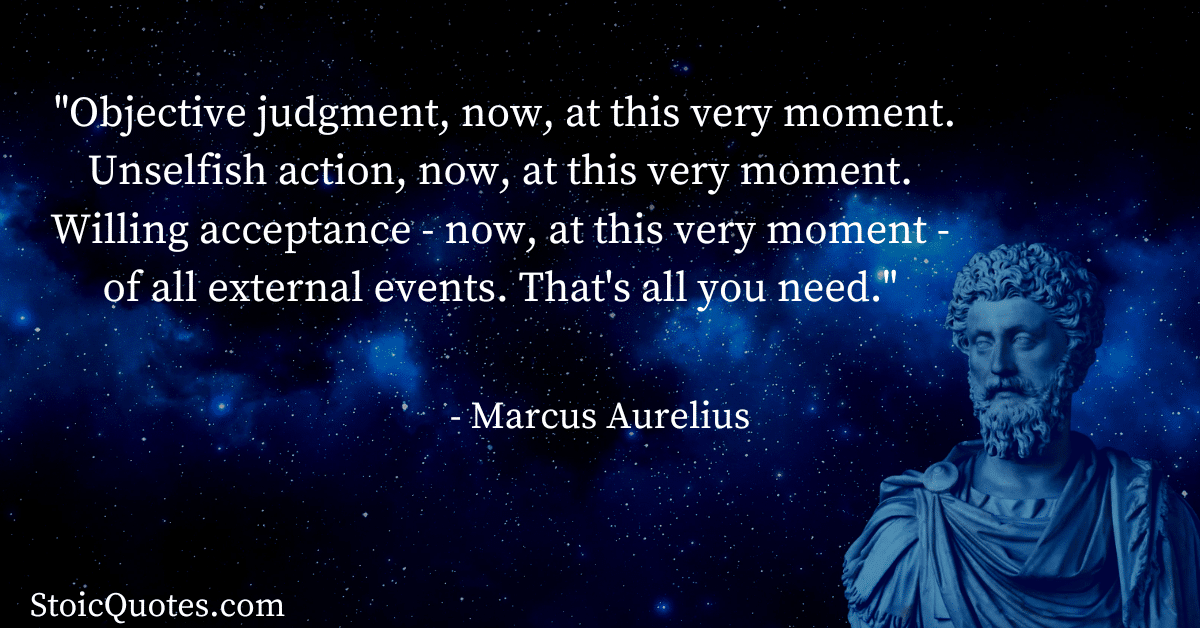 marcus aurelius image and quote cognitive distancing