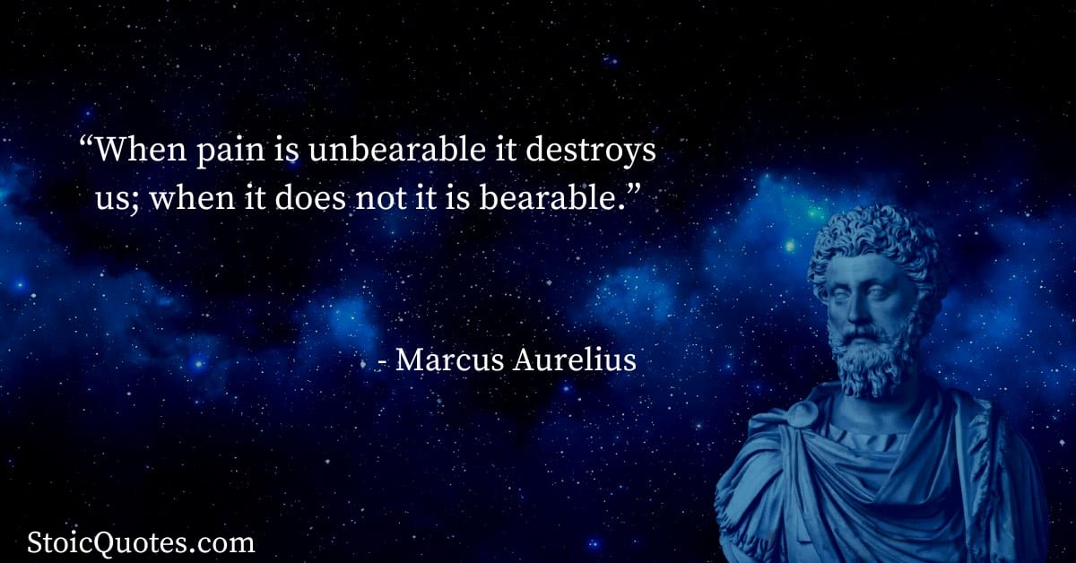 marcus aurelius image and quote stoic quotes on pain