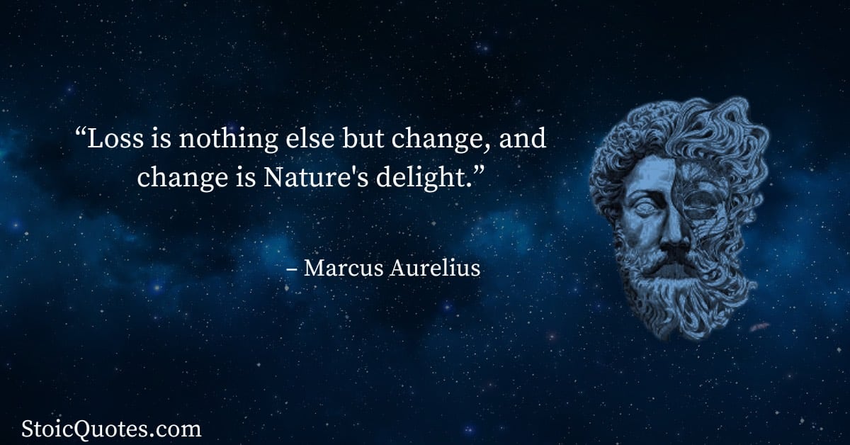 marcus aurelius image and quote similar to “Don’t Cry Because It’s Over; Smile Because It Happened” - Meaning of the Quote
